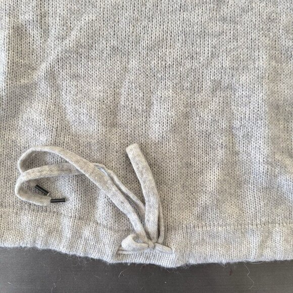 H&M Gray Pullover Sweater Lightweight Alpaca Blend Cowl Neck Slouchy Relax Fit - Picture 10 of 10